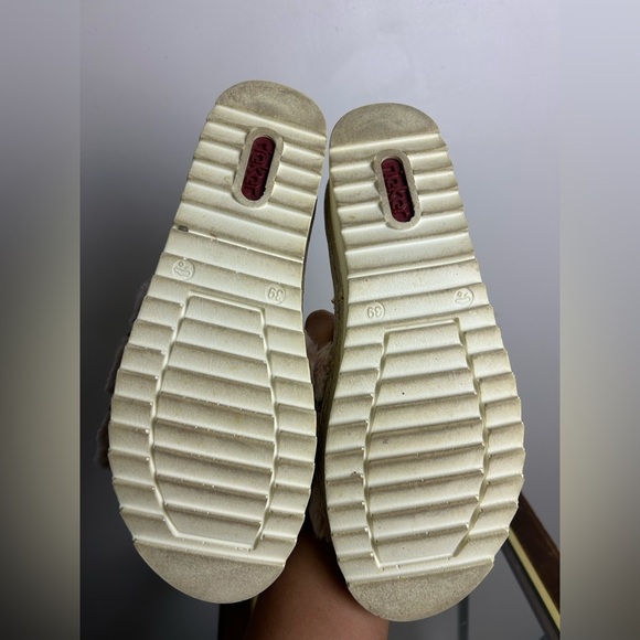 Rieker Antistress Sandal Fuzzy pink girl Size 39 platform - Picture 10 of 15